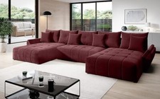 KRUDOX VIGO U-Form Ecksofa Eckcouch mit Schlaffunktion Sofa