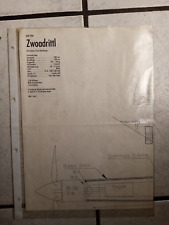 Bauplan /Konstruktionsplan für Flugzeugmodellbau "Zwoadrittl "