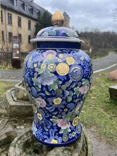 Chinesische vase mit - vase, deckel