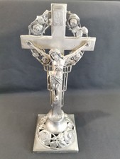 Kreuz Standkreuz Kuzifix Zinn T7886