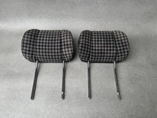 Mercedes Benz W201 190 EVO Sportsitze Kopfstützen Hinten Leder Karo Schwarz Grau