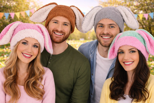 Plüsch mütze hase - plüsch-mütze,