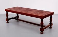 Couchtisch aus geprägtem Leder im Stil von Angel Pazmino Voor, Peru, 1960er