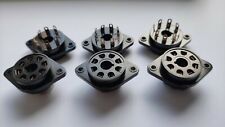 8-pin Bakelite Valve Socket EL34 6L6 6V6 Made In Italy per 6 pieces (one dozen) 