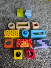 Eichhorn Klangbausteine Holzbausteine 12-teilig + HABA 2 Entdeckersteine