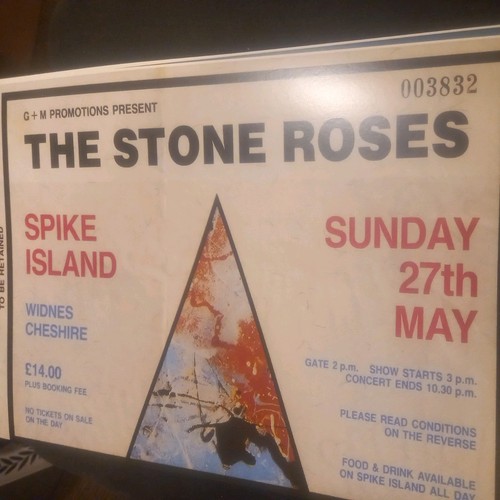 The stone roses ticket - roses, spike
