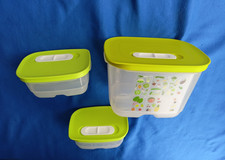 Tupperware Kühlschrank 1,8 L + 2 x 375 ml limette Klima Oase, Klimakönig-  Top!