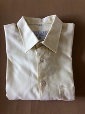 Herren Hemd Gr. 41, Baumwolle, Langarm, Barisal, elfenbein, Brusttasche