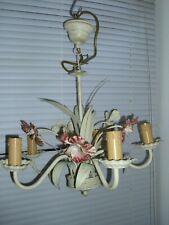 FLORENTINER Stil HÄNGELAMPE Deckenlampe BLÜTEN SHABBY CHIC - 5 flammig Landhaus