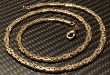 Königsketten Collier 585 Gold 31g 14k 45 cm ca. 4 x 2,2mm Oval im Querschnitt