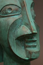 Signierte Bronze Büste "