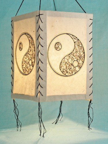 Lampenschirm yin yang - yin, &