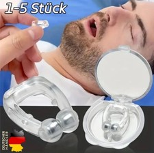 Anti Schnarch Ring Stopper Nasenclip Magnet Clip mit Aufbewahrungsbox Schlaf