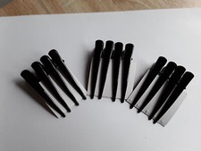 VIER Haarspangen Schnabelspangen + schwarzfarbig+ glänzend ++2