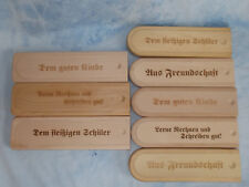 Griffelkasten / Griffelbox m Schiebedeckel, Buchenholz - verschied. Ausführungen