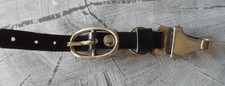 DIENSTDOLCH - GEHÄNGE - SCHWARZES ECHTLEDER - NE-METALL - ALTE REPRO AUS SAMMLUN