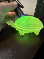 Gablonz Schlevogt Czech Uranglas Schildkröte 🐢