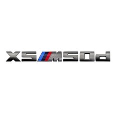BMW X5 M50d Emblem Aufkleber