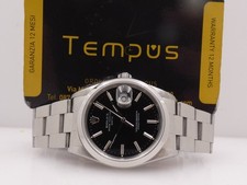 ROLEX OYSTER PERPETUAL DATE 15200 SCHWARZES ZIFFERBLATT '1991 AUTOMATISCHE UHR