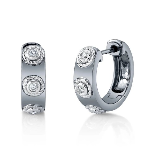 14k schwarz rhodium gold - schwarz,