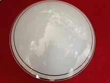 D24cm Lampenschirm Glasschirm weiß Wand- oder Deckenleuchte Glaskuppe NEU