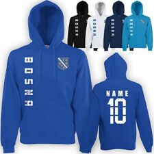 Bosnien Bosna Hoodie Wunschname Nummer Kapuzenpullover WM-2022 Hoody