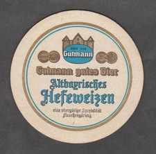 Alter Bierdeckel , Coaster , Brauerei GUTMANN , Titting / Oberbayern #2247#