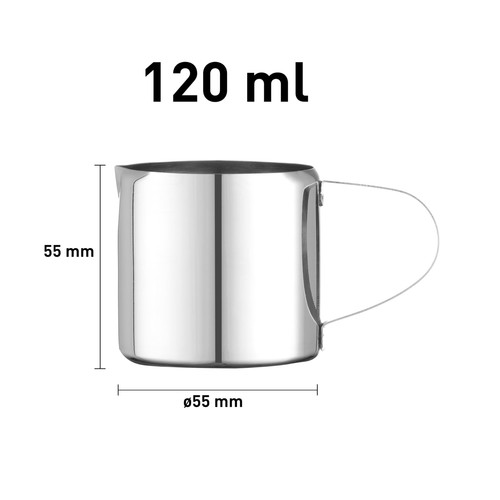 Milchkännchen edelstahl 120ml - edelstahl,