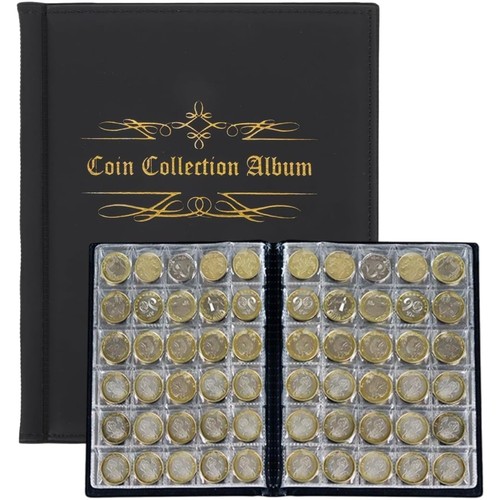 480 pockets for - coins,, black