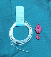 1 Kranhaken Rot lackiert ,mit