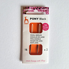Pony Black 2 St. Wollnadeln
