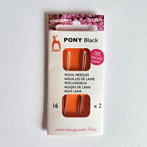 Pony black wollnadeln - pony,