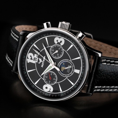 Chronograph mondphase poljot - chronograph,