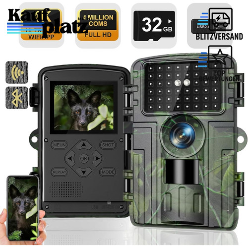 Wildkamera video 60mp wlan - 4k,