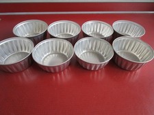 8 x alte? Puddingform Förmchen Muffin Aluminium Backen 250 ml