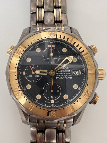 Omega seamaster titanium gold - omega,