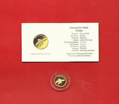 Goldmünze - 1x, "20.-€