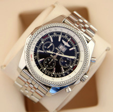 Breitling for Bentley Motors 6.75 Big Date A44362 Stahl Chronograph Full Set TOP