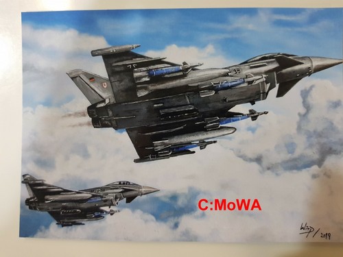 Postkarte eurofighter der - postkarte, (eurofighter