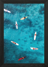 Surfing paradise gerahmtes - paradise,