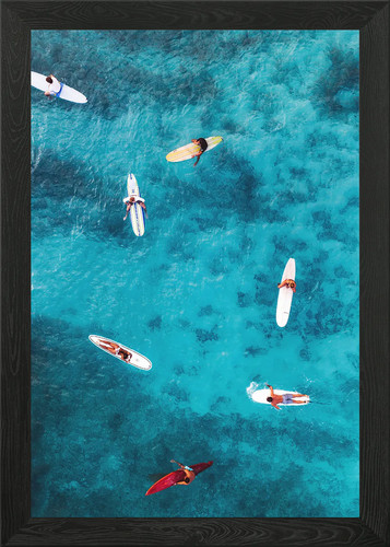 Surfing paradise gerahmtes - paradise,