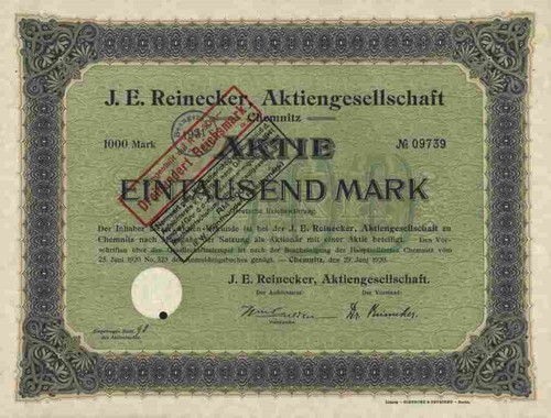 Reinecker ag 1920 - reinecker,