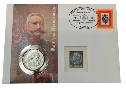 Numisbrief paul von hindenburg - numisbrief,
