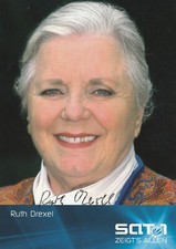 druck signiertes Autogramm von Ruth Drexel