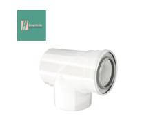 Bosch Buderus Doppelrohrbogen Abgasbogen Prüföffnung DN110/160mm 7738113106 NEU