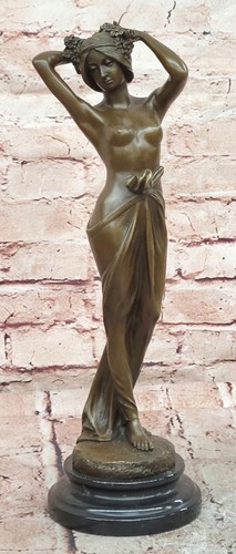 Art nouveau bronzeskulptur - art,