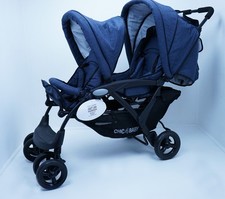 Chic 4 Baby Geschwisterwagen Duo Kinderwagen Jeans navy blue