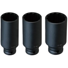 Steckschlüsseleinsatz Einsätze Stecknuss Vielzahn Nuss 30 32 36 mm 12-kant 3-tlg