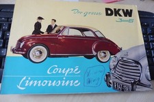 DKW 3-6 der Grosse DKW, Coupe und Limo, original Prospekt