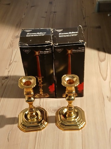 Paar vergoldete messing - paar,